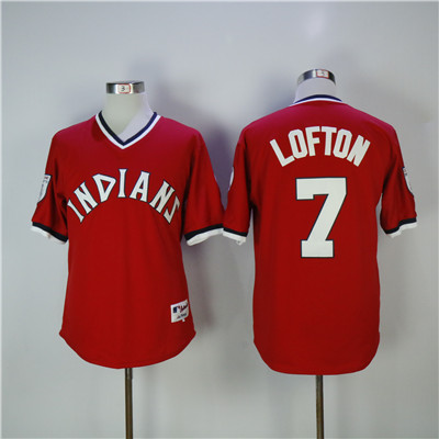 Indians #7 Kenny Lofton Red Throwback Stitched MLB Jersey Indians #7 Kenny Lofton Red Throwback Stitched MLB Jersey