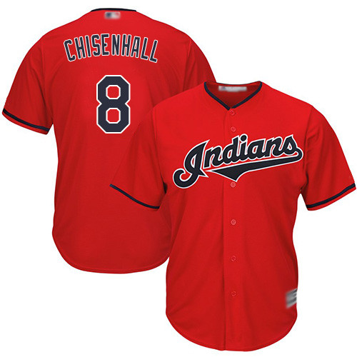 Indians #8 Lonnie Chisenhall Red New Cool Base Stitched Baseball Jersey Indians #8 Lonnie Chisenhall Red New Cool Base Stitched Baseball Jersey