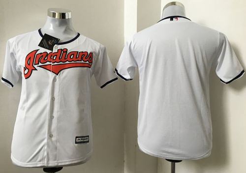 Indians Blank White Cool Base Stitched Youth MLB Jersey Indians Blank White Cool Base Stitched Youth MLB Jersey