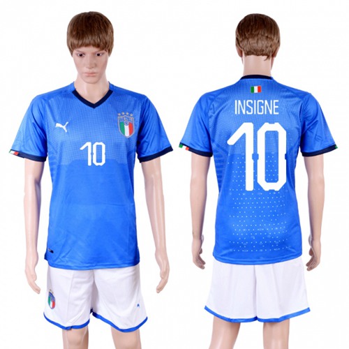 Italy #10 Insigne Home Soccer Country Jersey Italy #10 Insigne Home Soccer Country Jersey