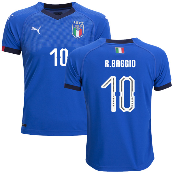 Italy #10 R.Baggio Home Kid Soccer Country Jersey Italy #10 R.Baggio Home Kid Soccer Country Jersey