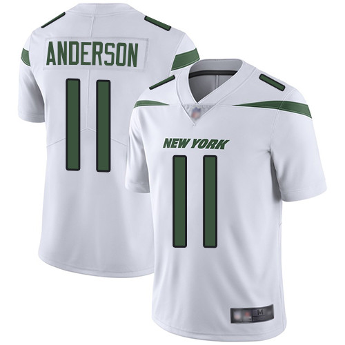 Jets #11 Robby Anderson White Men's Stitched Football Vapor Untouchable Limited Jersey Jets #11 Robby Anderson White Men's Stitched Football Vapor Untouchable Limited Jersey