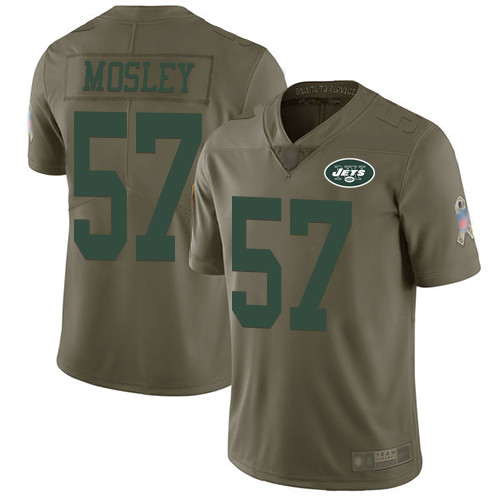 Jets #57 C.J. Mosley Olive Men's Stitched Football Limited 2017 Salute To Service Jersey Jets #57 C.J. Mosley Olive Men's Stitched Football Limited 2017 Salute To Service Jersey