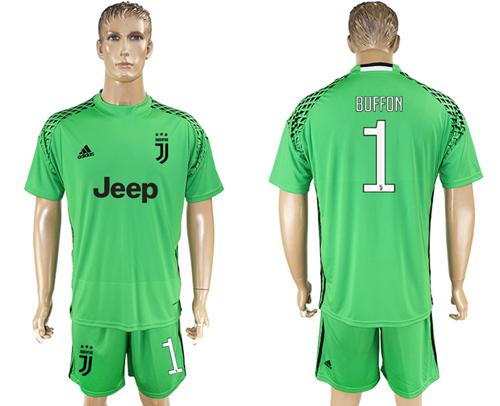 Juventus #1 Buffon Green Goalkeeper Soccer Club Jersey Juventus #1 Buffon Green Goalkeeper Soccer Club Jersey