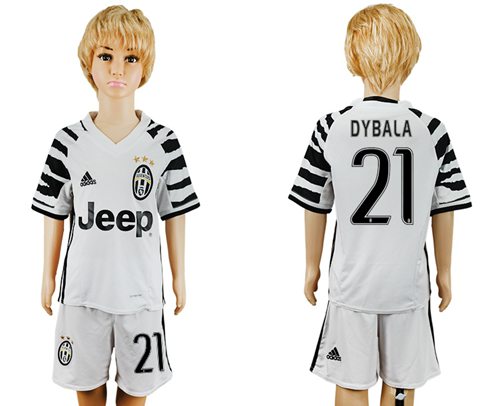 Juventus #21 Dybala Sec Away Kid Soccer Club Jersey Juventus #21 Dybala Sec Away Kid Soccer Club Jersey
