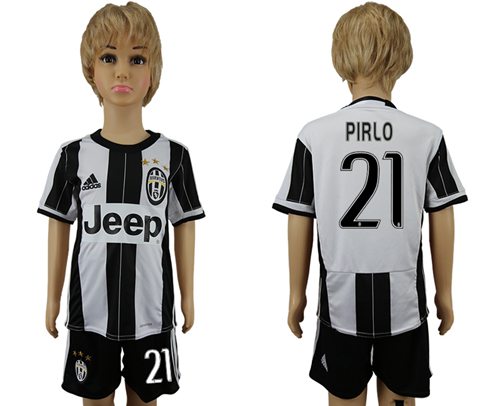 Juventus #21 Pirlo Home Kid Soccer Club Jersey Juventus #21 Pirlo Home Kid Soccer Club Jersey