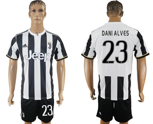 Juventus #23 Dani Alves Home Soccer Club Jersey Juventus #23 Dani Alves Home Soccer Club Jersey