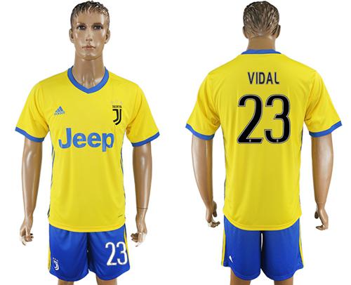 Juventus #23 Vidal Away Soccer Club Jersey Juventus #23 Vidal Away Soccer Club Jersey