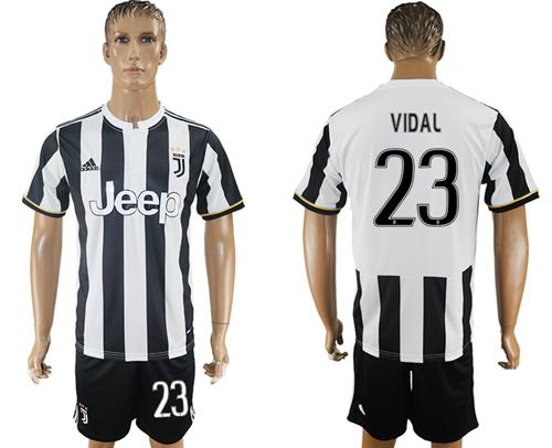 Juventus #23 Vidal Home Soccer Club Jersey Juventus #23 Vidal Home Soccer Club Jersey