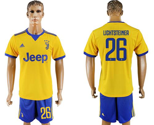 Juventus #26 Lichtsteiner Away Soccer Club Jersey Juventus #26 Lichtsteiner Away Soccer Club Jersey