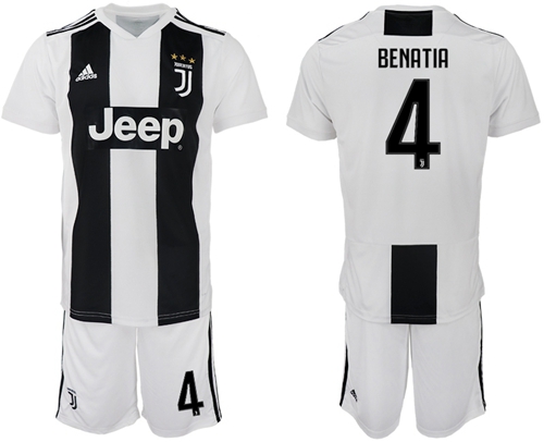 Juventus #4 Benatia Home Soccer Club Jersey