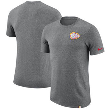 Kansas City Chiefs Nike Marled Patch T-Shirt - Heathered Gray