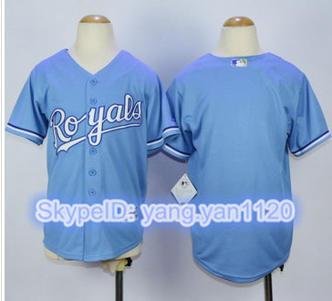 Kansas City Royals Blank Light Blue Alternate 1 Cool Base Stitched Youth MLB Jersey Kansas City Royals Blank Light Blue Alternate 1 Cool Base Stitched Youth MLB Jersey