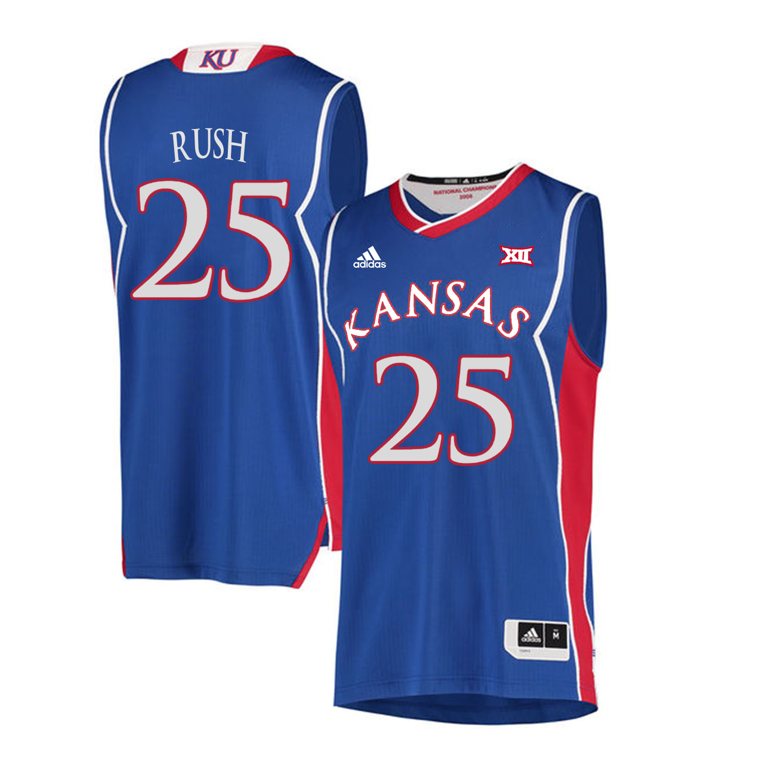 Kansas Jayhawks #25 Brandon Rush Blue Throwback College Basketball Jersey Kansas Jayhawks #25 Brandon Rush Blue Throwback College Basketball Jersey