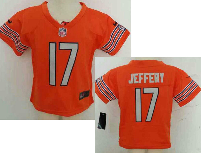 Kids Alshon Jeffery Chicago Bears #17 Orange Nike Jersey Kids Alshon Jeffery Chicago Bears #17 Orange Nike Jersey