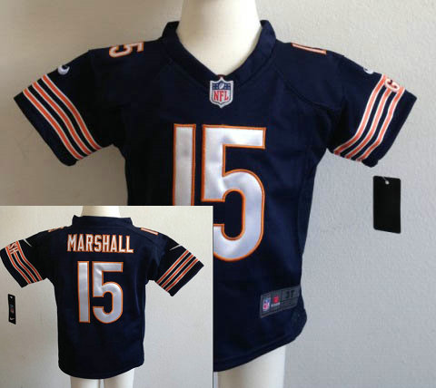 Kids Brandon Marshall Chicago Bears #15 Blue Nike Game Jersey Kids Brandon Marshall Chicago Bears #15 Blue Nike Game Jersey