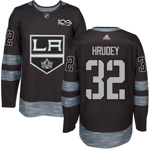 Kings #32 Kelly Hrudey Black 1917-2017 100th Anniversary Stitched NHL Jersey Kings #32 Kelly Hrudey Black 1917-2017 100th Anniversary Stitched NHL Jersey