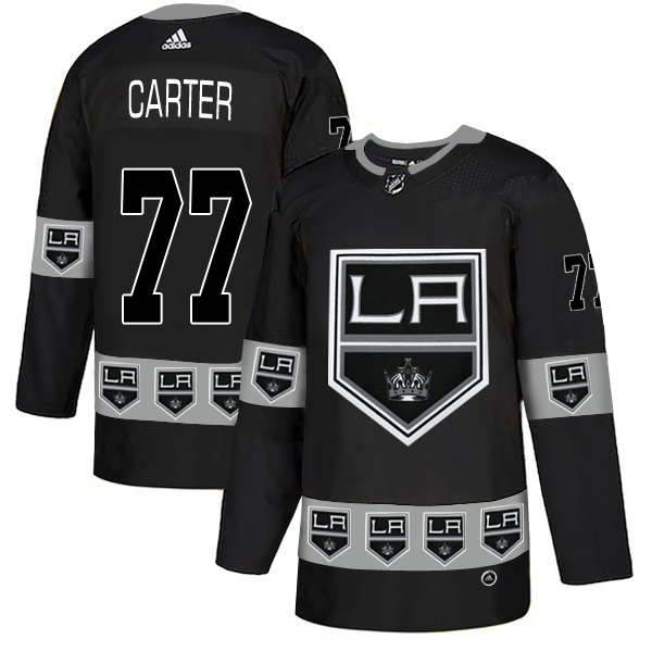 Kings 77 Jeff Carter Black Team Logos Fashion Adidas Jersey