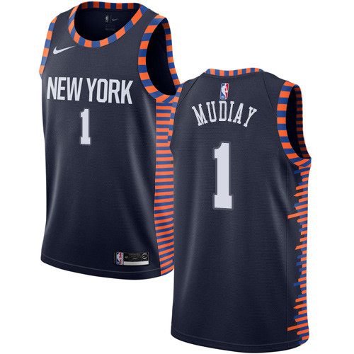 Knicks #1 Emmanuel Mudiay Navy Basketball Swingman City Edition 2018 19 Jersey Knicks #1 Emmanuel Mudiay Navy Basketball Swingman City Edition 2018 19 Jersey