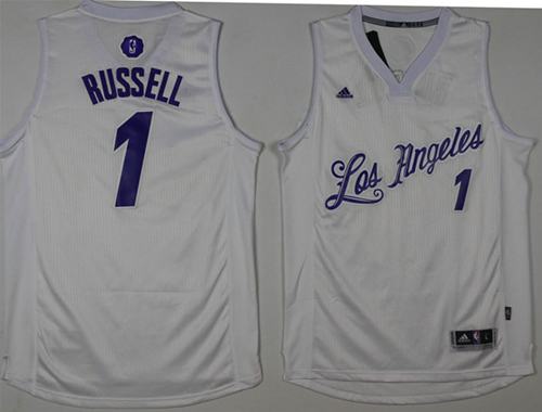 Lakers #1 D'Angelo Russell White 2016-2017 Christmas Day Stitched NBA Jersey Lakers #1 D'Angelo Russell White 2016-2017 Christmas Day Stitched NBA Jersey