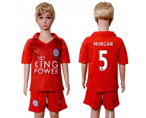 Leicester City #5 Morgan Away Kid Soccer Club Jersey Leicester City #5 Morgan Away Kid Soccer Club Jersey