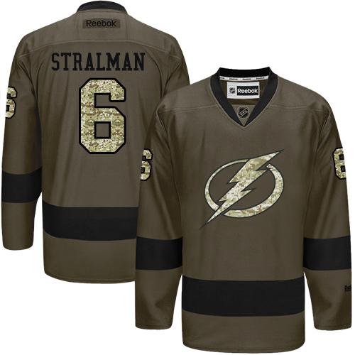Lightning #6 Anton Stralman Green Salute to Service Stitched NHL Jersey Lightning #6 Anton Stralman Green Salute to Service Stitched NHL Jersey