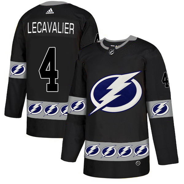 Lightning 4 Vincent Lecavalier Black Team Logos Fashion Adidas Jersey Lightning 4 Vincent Lecavalier Black Team Logos Fashion Adidas Jersey