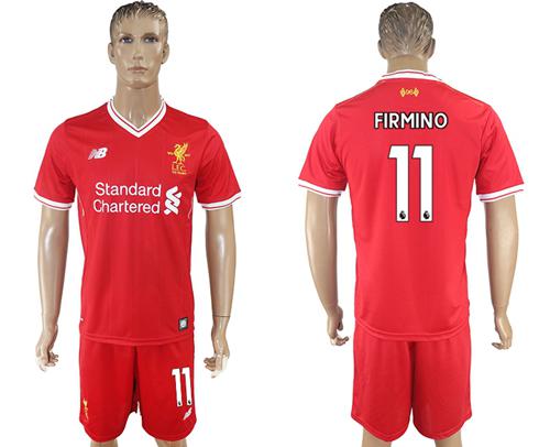 Liverpool #11 Firmino Red Home Soccer Club Jersey Liverpool #11 Firmino Red Home Soccer Club Jersey