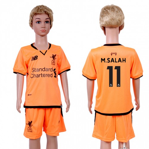 Liverpool #11 M.Salah Sec Away Kid Soccer Club Jersey Liverpool #11 M.Salah Sec Away Kid Soccer Club Jersey