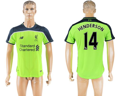 Liverpool #14 Henderson Sec Away Soccer Club Jersey Liverpool #14 Henderson Sec Away Soccer Club Jersey