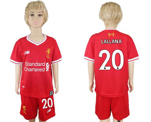 Liverpool #20 Lallana Red Home Kid Soccer Club Jersey Liverpool #20 Lallana Red Home Kid Soccer Club Jersey
