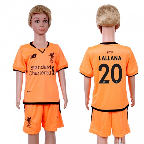 Liverpool #20 Lallana Sec Away Kid Soccer Club Jersey Liverpool #20 Lallana Sec Away Kid Soccer Club Jersey