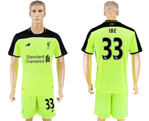 Liverpool #33 IBE Sec Away Soccer Club Jersey Liverpool #33 IBE Sec Away Soccer Club Jersey