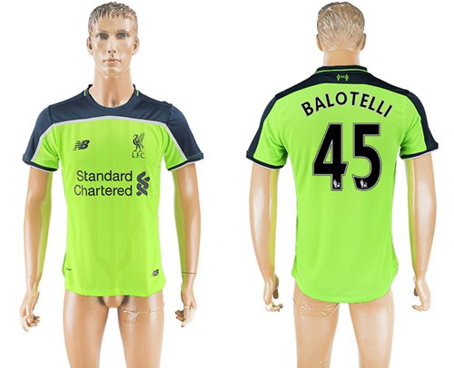 Liverpool #45 Balotelli Sec Away Soccer Club Jersey Liverpool #45 Balotelli Sec Away Soccer Club Jersey