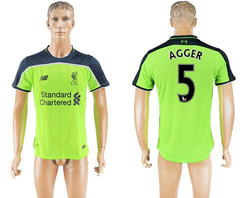 Liverpool #5 Agger Sec Away Soccer Club Jersey Liverpool #5 Agger Sec Away Soccer Club Jersey