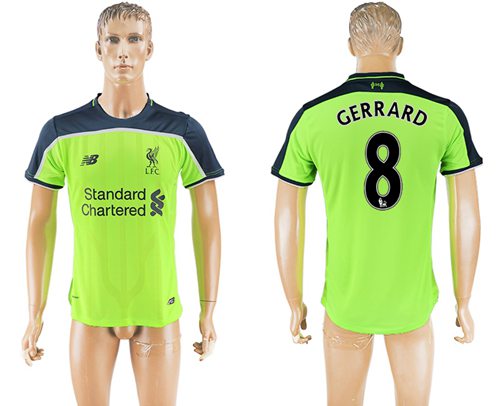 Liverpool #8 Gerrard Sec Away Soccer Club Jersey Liverpool #8 Gerrard Sec Away Soccer Club Jersey
