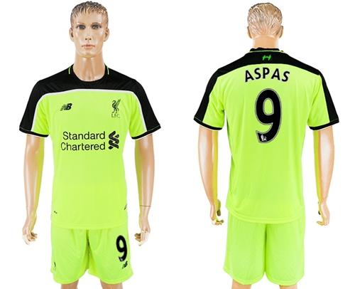 Liverpool #9 Aspas Sec Away Soccer Club Jersey Liverpool #9 Aspas Sec Away Soccer Club Jersey