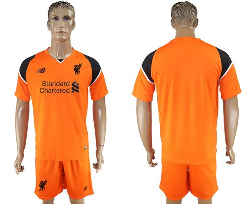 Liverpool Blank Orange Goalkeeper Soccer Club Jersey Liverpool Blank Orange Goalkeeper Soccer Club Jersey