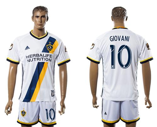Los Angeles Galaxy #10 Giovani Home Soccer Club Jersey Los Angeles Galaxy #10 Giovani Home Soccer Club Jersey
