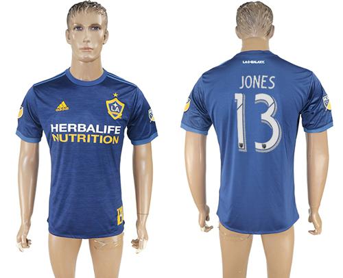Los Angeles Galaxy #13 Jones Away Soccer Club Jersey Los Angeles Galaxy #13 Jones Away Soccer Club Jersey