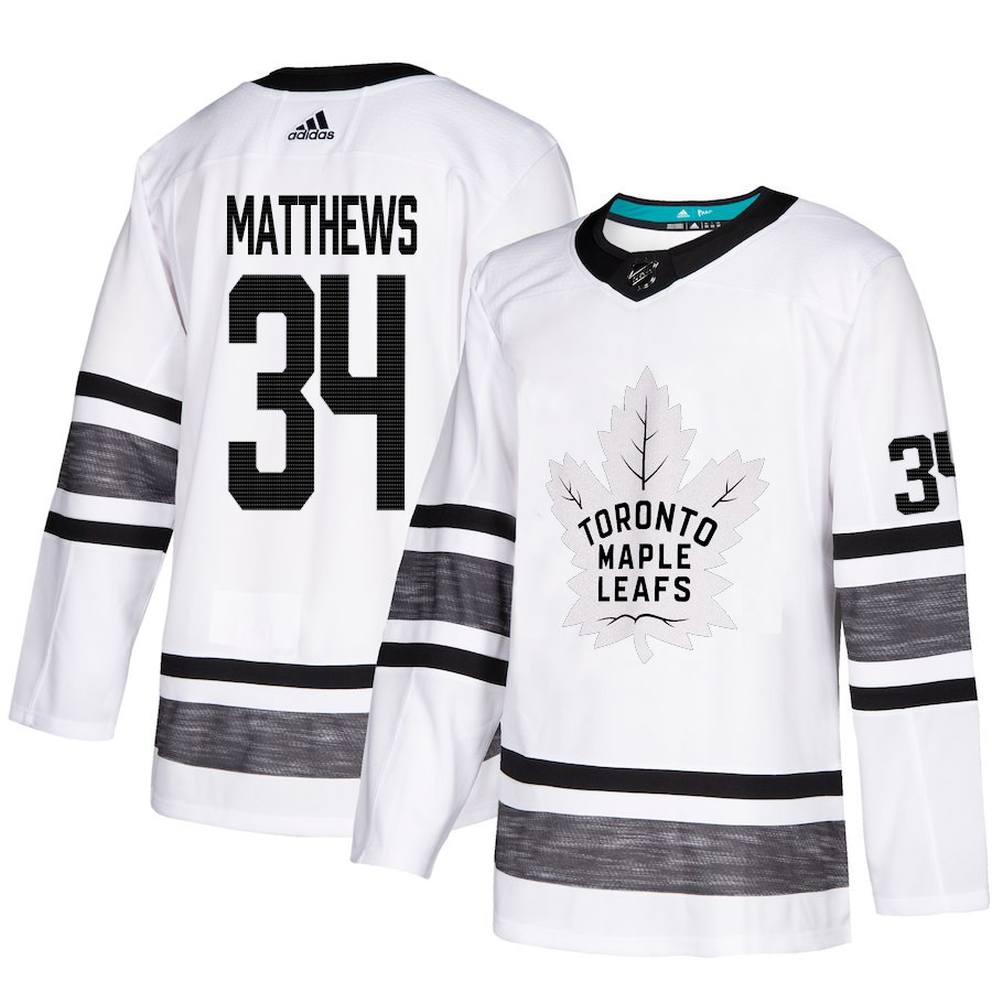 Maple Leafs #34 Auston Matthews White Authentic 2019 All-Star Stitched Hockey Jersey Maple Leafs #34 Auston Matthews White Authentic 2019 All-Star Stitched Hockey Jersey