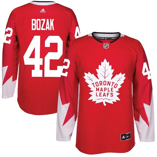 Maple Leafs #42 Tyler Bozak Red Alternate Stitched NHL Jersey Maple Leafs #42 Tyler Bozak Red Alternate Stitched NHL Jersey