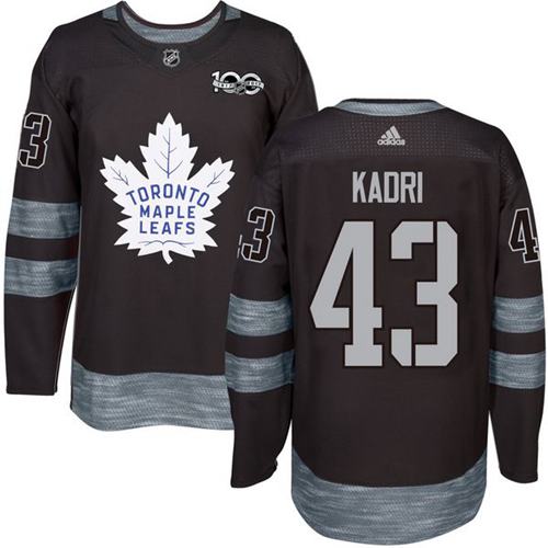 Maple Leafs #43 Nazem Kadri Black 1917-2017 100th Anniversary Stitched NHL Jersey Maple Leafs #43 Nazem Kadri Black 1917-2017 100th Anniversary Stitched NHL Jersey