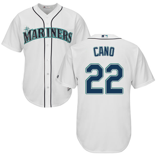 Mariners #22 Robinson Cano White Cool Base Stitched Youth MLB Jersey Mariners #22 Robinson Cano White Cool Base Stitched Youth MLB Jersey