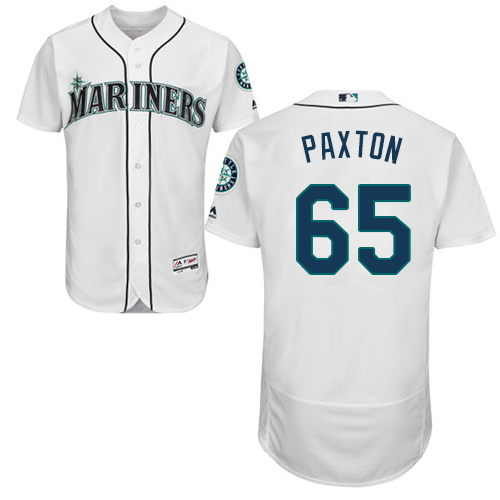 Mariners #65 James Paxton White Flexbase Authentic Collection Stitched Baseball Jersey Mariners #65 James Paxton White Flexbase Authentic Collection Stitched Baseball Jersey