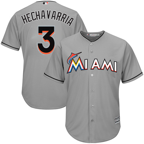 Marlins #3 Adeiny Hechavarria Grey Cool Base Stitched Youth MLB Jersey Marlins #3 Adeiny Hechavarria Grey Cool Base Stitched Youth MLB Jersey