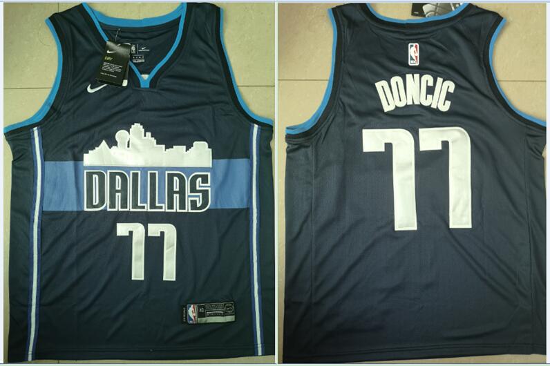Mavericks #77 Luka Doncic Black Nike Swingman Jersey Mavericks #77 Luka Doncic Black Nike Swingman Jersey