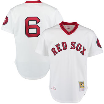 Men's 1975 Boston Red Sox Rico Petrocelli Mitchell & Ness White Authentic Throwback Jersey Men's 1975 Boston Red Sox Rico Petrocelli Mitchell & Ness White Authentic Throwback Jersey