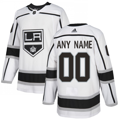 Men's Adidas Kings Personalized Authentic White Road NHL Jersey Men's Adidas Kings Personalized Authentic White Road NHL Jersey