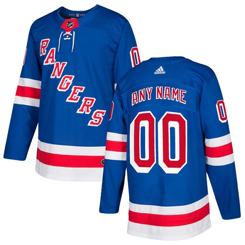 Men's Adidas Rangers Personalized Authentic Royal Blue Home NHL Jersey Men's Adidas Rangers Personalized Authentic Royal Blue Home NHL Jersey